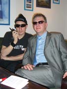 Partyknig Anton Knig mit seinem Bodyguard Marco Stein