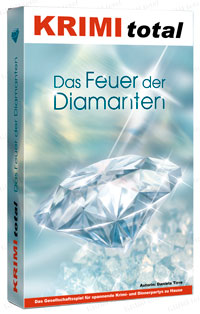Krimispiel - KRIMI total - Das Feuer der Diamanten (Fall 18) (Gedruckte Edition in Spielbox, inkl. interaktivem Partyplaner)