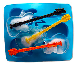 Eiswrfelform Gitarre mit Eis