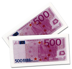 500 Euro Taschentcher