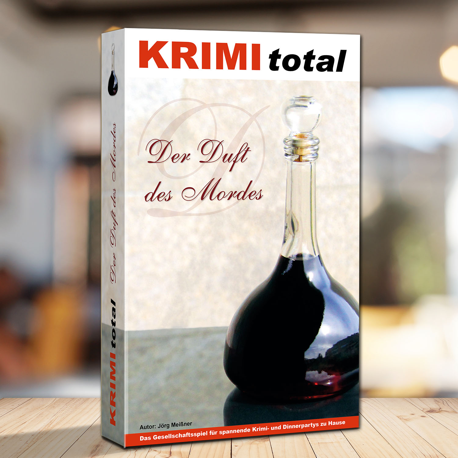 Abbildung eines Spielkartons des Krimispiels "KRIMI total - Der Duft des Mordes"