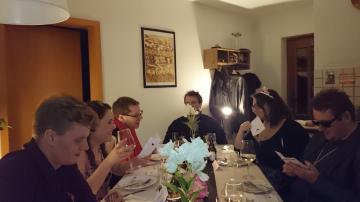 In dieser Luxusvilla fand der Abend statt