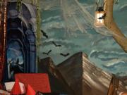 Wandmalerei mit Deko