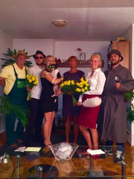 Gruppenbild von Drei Rosen f�r Charlie
