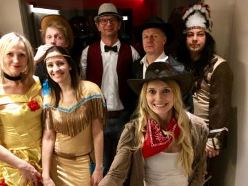 Gruppenfoto zum Geier mit dem Mord