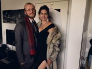 Victor Lasarew und seine bezaubernde Ehefrau Anastasija.