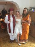 Das Ehepaar Singh mit der russischen Braut