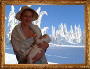 Frau Holle mit "Schneeflöckchen"