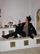 Sandra Meyer. Werbegesicht der Firma.