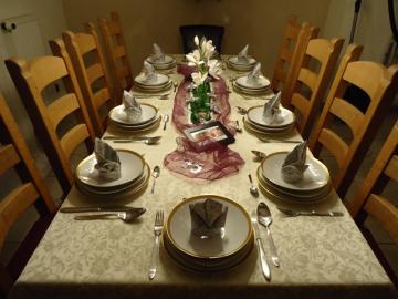 Festtafel anl�sslich Alfred S�ngers 75sten Geburstag.