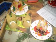 Gretel und Goldmarie sorgten fr die essbare Tischdeko.