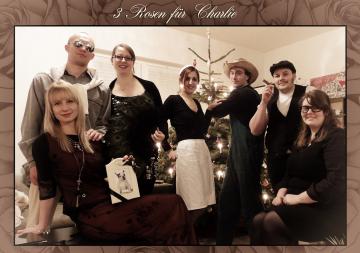 Und hier die Trauergemeinde. Thea von Bull mit dem letzten Andenken von Charlie, Karl Friedrich von Bull & Freundin Friederike von Wolfhagen,Otto Sch�nwald der talentierte G�rtner, Emma Becker die quirlige Haush�lterin und der Inspektor Fischer begel