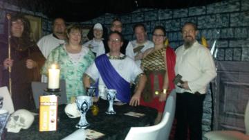 Alle zusammen in der Burg vom Fischer.