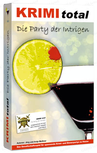 Krimispiel - KRIMI total - Die Party der Intrigen (Fall 7) (Gedruckte Edition in Spielbox, inkl. interaktivem Partyplaner)