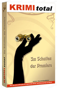 Krimispiel - KRIMI total - Im Schatten der Premiere (Fall 2)  (Gedruckte Edition in Spielbox, inkl. interaktivem Partyplaner)