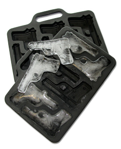 Eiswürfelform Pistole mit Eis