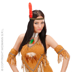 Indianer-Stirnband mit Feder