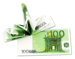 Servietten Eurogeldschein 100 EUR