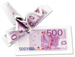 Servietten Eurogeldschein 500 EUR